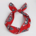 Fashion Floral Red Fabric Headband for Women Accessories